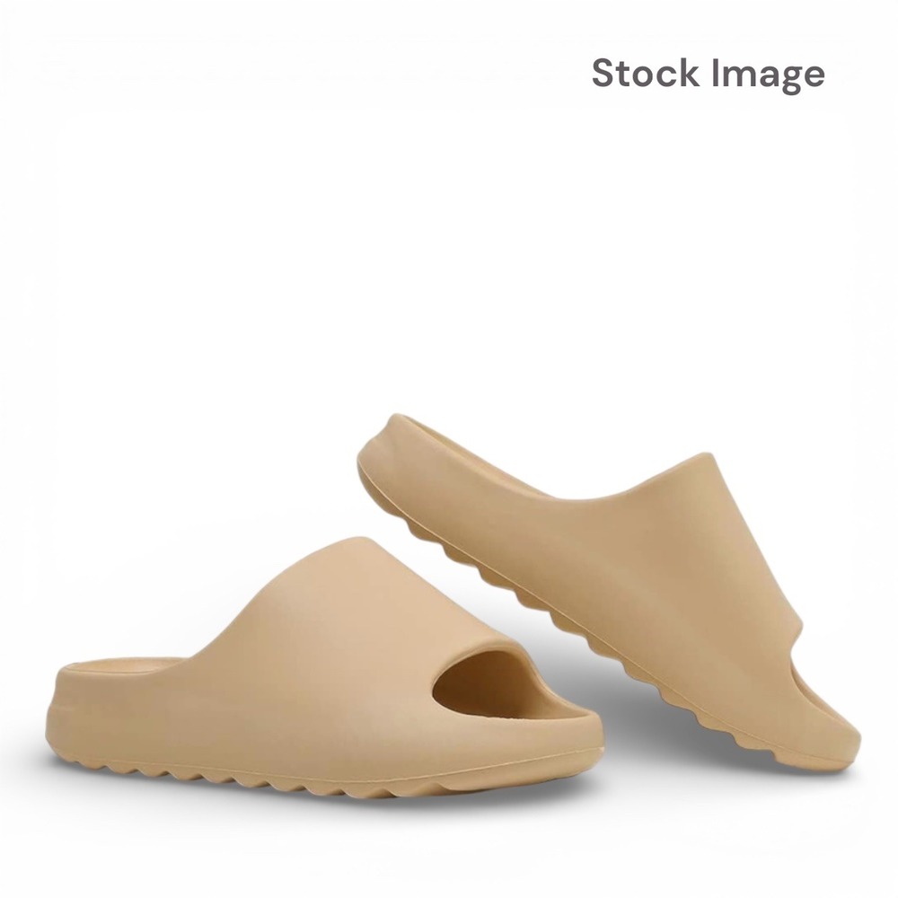 Youermei Cloud Platform Slides Creme Beige Unisex Mens‎ 5 Womens 6 Recovery NWT